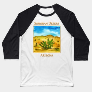 Prickly Pear Cactua as seen in the Sonoran Desert Baseball T-Shirt